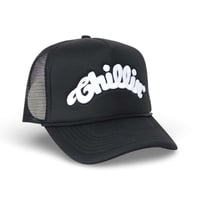 CHILLIN' Logo 5panel Mesh Cap (Black) | チリン ロゴ ファイブパネル メッシュ キャップ（ブラック）