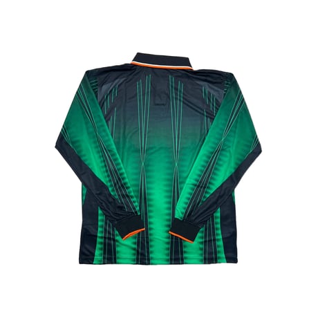 JAGERMEISTER × POT MEETS POP LS GAME JERSEY (BLACK/GREEN)｜イエーガーマイスター × ポットミーツポップ ジャージ（ブラック／グリーン）