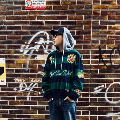 FIRST ROW STATE OF MIND CLUB SCRIPT HOODIE (GREEN) | ファーストロウ ステートオブマインド クラブスクリプト フーディー（グリーン）