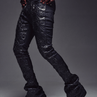 GUAPI All Black Relic Waxed Denim (Black)｜グアピ オールブラック レリック ワックスド デニム（ブラック）