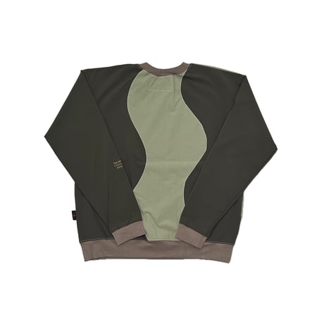 JOHN SOFIA Earth Wave Crewneck (Army1/6)｜ジョンソフィア アースウェーブ クルーネック（アーミー1/6）