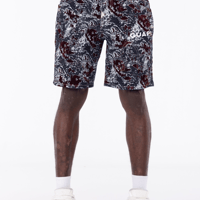GUAPI Wine Red Laser Velvet Shorts (Black)｜グアピ ワイン レッド レーザー ベルベット ショーツ（ブラック)