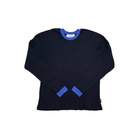 JOHN SOFIA Ringer Rib Knit (Black) | ジョンソフィア リンガー リブニット（ブラック）
