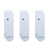 STANCE ICON QUARTER 3PACK (WHITE)｜スタンス アイコン クォーター 3パック（ホワイト)