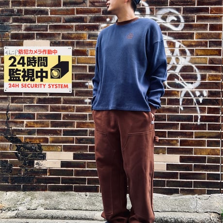 JOHN SOFIA RINGER THERMAL KNIT (NAVY)｜ジョンソフィア リンガー サーマル ニット（ネイビー）
