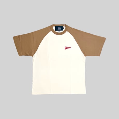 ATTACK ORIGINAL “Attack Sports” Raglan Tee (Beige)｜アタック オリジナル “アタックスポーツ” ラグラン ティー（ベージュ)