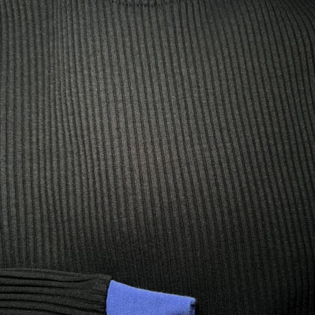JOHN SOFIA Ringer Rib Knit (Black) | ジョンソフィア リンガー リブニット（ブラック）