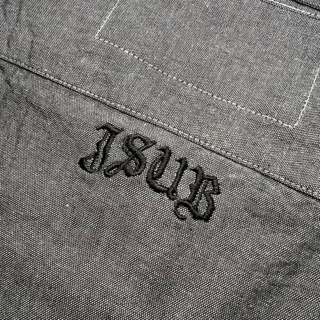 JOHN SOFIA “Staff Uniform” LS Chambray Shirt (BLACK) | ジョンソフィア スタッフユニフォーム ロングスリーブ シャンブレーシャツ（ブラック）