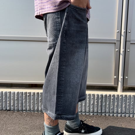 HOMEBOY X-TRA DESPERADO DENIM SHORTS (VINTAGE BLACK)｜ホームボーイ エクストラ デスペラード デニム ショーツ（ヴィンテージ ブラック)