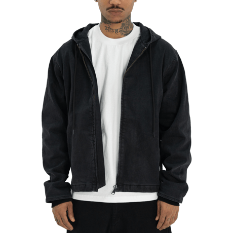 PRO CLUB HEAVY WEIGHT DENIM ZIP (BLK)｜プロクラブ ヘビーウェイト デニム ジップ（ブラック)