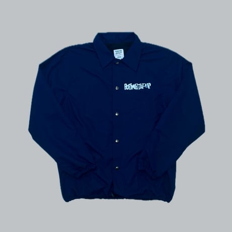 BOB MARLEY × POT MEETS POP SKETCH COACH JACKET (NAVY)｜ボブ・マーリー × ポットミーツポップ コーチジャケット（ネイビー）
