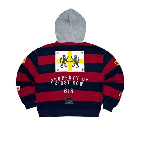 FIRST ROW STATE OF MIND VARSITY 86 HOODIE (RED) | ファースト ロウ ステート オブ マインド バーシティ 86 フーディー（レッド）