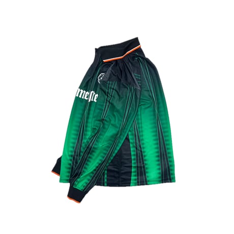 JAGERMEISTER × POT MEETS POP LS GAME JERSEY (BLACK/GREEN)｜イエーガーマイスター × ポットミーツポップ ジャージ（ブラック／グリーン）