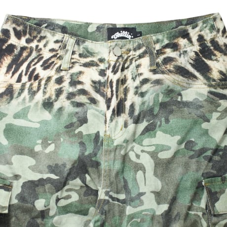 CHILLIN’ Camo Leopard Cargo Denim Pants (Camo Leopard)｜チリン カモレオパード カーゴ デニムパンツ（カモレオパード）
