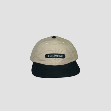 ATTACK DAPS GEAR 6PANEL FIELD CAP (BLK/KH)｜アタックダップスギヤ 6パネル フィールドキャップ（ブラック/カーキ）