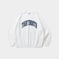 TIGHTBOOTH COLLEGE CREW SWEAT (White) | タイトブース カレッジ クルー スウェット（ホワイト）
