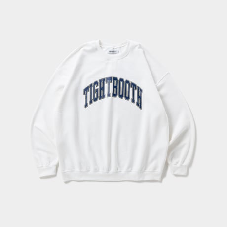 TIGHTBOOTH COLLEGE CREW SWEAT (White) | タイトブース カレッジ クルー スウェット（ホワイト）