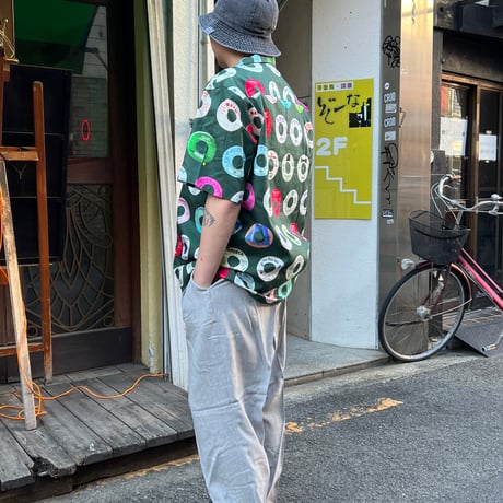 JOHN SOFIA Daisy Slacks (Black, Gray)｜ジョンソフィア デイジー スラックス（ブラック/グレー）