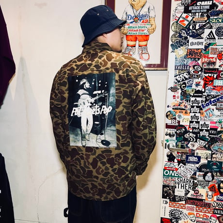 BOB MARLEY × POT MEETS POP ARMY JACKET (DUCK HUNTER CAMO)｜ボブ・マーリー × ポットミーツポップ アーミージャケット (ダックハンターカモ)
