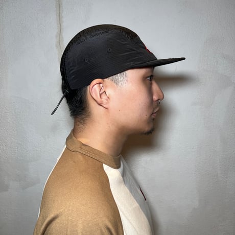 ATTACK ORIGINAL “Attack Sports” Nylon Rip-stop Cap (Black)｜アタックオリジナル アタックスポーツ　ナイロンリップストップ キャップ（ブラック）