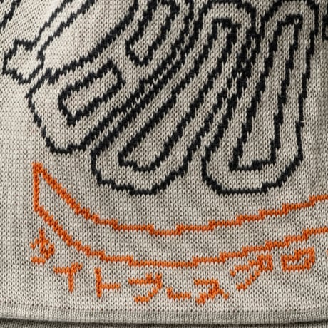 TIGHTBOOTH ACID LOGO BEANIE (Gray)｜タイトブース アシッド ロゴ ビーニー（グレー）