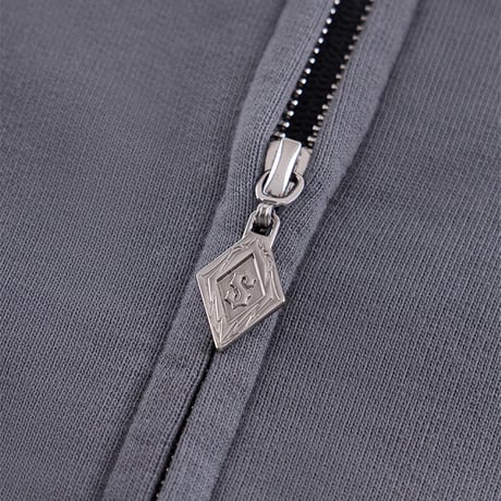 SUPPLIER Tribal Bones Pierced Zip Hoodie (Blue Gray) | サプライヤー トライバル ボーンズ ピアスド ジップ フーディー（ブルーグレー）