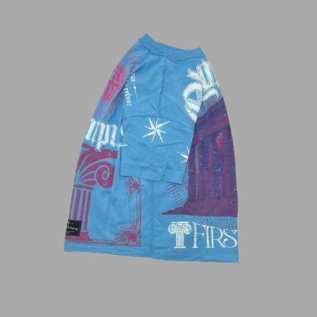 FIRST ROW GODS AND MORTALS OLYMPUS DOMAIN TEE (Light Blue)｜ファーストロウ ゴッズ アンド モータルズ ティー（ライトブルー）