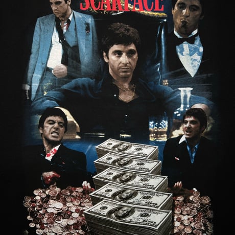 SCARFACE Tee (Black)｜スカーフェイス ティーシャツ（ブラック）