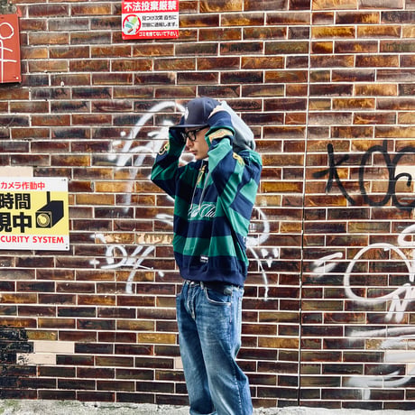 FIRST ROW STATE OF MIND CLUB SCRIPT HOODIE (GREEN) | ファーストロウ ステートオブマインド クラブスクリプト フーディー（グリーン）
