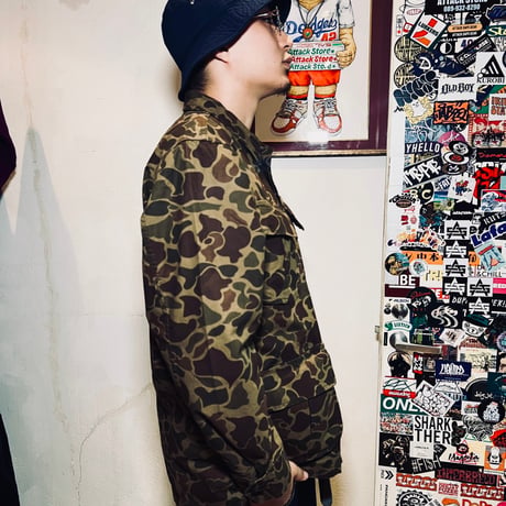 BOB MARLEY × POT MEETS POP ARMY JACKET (DUCK HUNTER CAMO)｜ボブ・マーリー × ポットミーツポップ アーミージャケット (ダックハンターカモ)