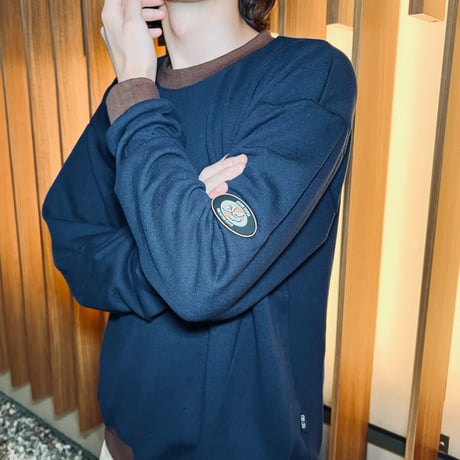 JOHN SOFIA Ringer Sweat (Navy) | ジョンソフィア リンガー スウェット（ネイビー）