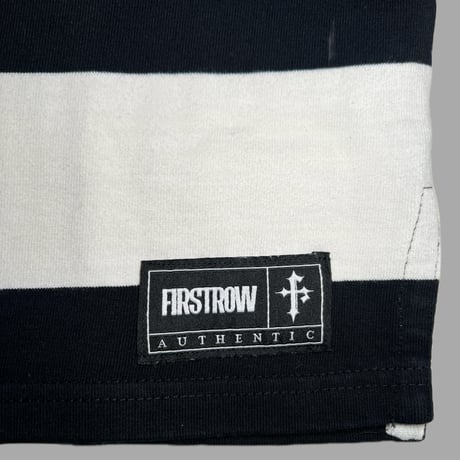 FIRST ROW CLASSIC MONO CLUB POLO SHIRT (Black)｜ファーストロウ クラシック モノ クラブ ポロシャツ（ブラック）