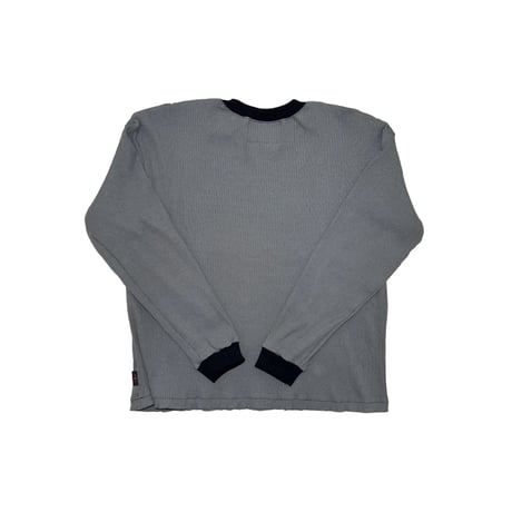 JOHN SOFIA Ringer Rib Knit (Gray) | ジョンソフィア リンガー リブニット（グレー)