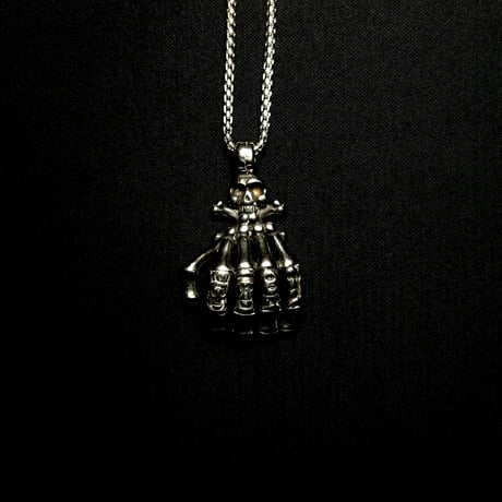 JOHN SOFIA Bone Hand Necklace (Silver)｜ジョン ソフィア ボーン ハンド ネックレス（シルバー)