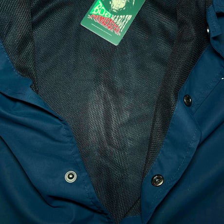BOB MARLEY × POT MEETS POP SKETCH COACH JACKET (NAVY)｜ボブ・マーリー × ポットミーツポップ コーチジャケット（ネイビー）