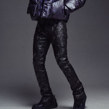 GUAPI All Black Relic Waxed Denim (Black)｜グアピ オールブラック レリック ワックスド デニム（ブラック）