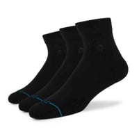 STANCE ICON QUARTER 3PACK (BLACK)｜スタンス アイコン クォーター 3PACK（ブラック)