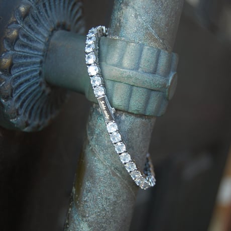 $ole only CZ Diamond 4mm Tennis Chain Bracelet (Silver7”8”)｜ソールオンリー CZ ダイヤモンド 4mm テニスチェーン ブレスレット