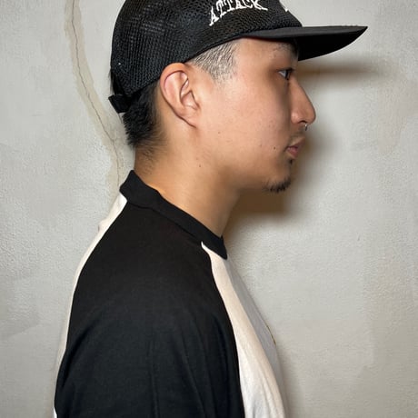 ATTACK ORIGINAL All-Mesh Camp Cap (Black)｜アタック オリジナル オールメッシュ キャンプ キャップ（ブラック）