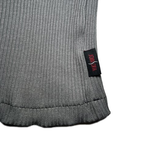 JOHN SOFIA Ringer Rib Knit (Gray) | ジョンソフィア リンガー リブニット（グレー)