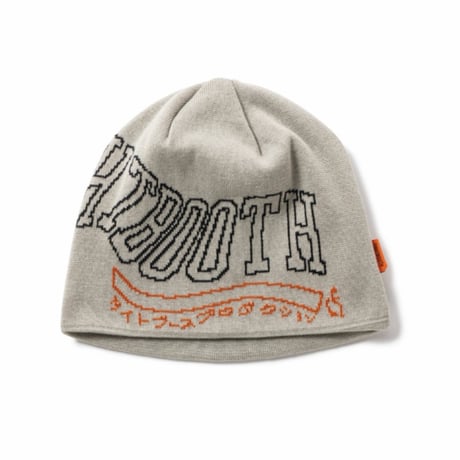 TIGHTBOOTH ACID LOGO BEANIE (Gray)｜タイトブース アシッド ロゴ ビーニー（グレー）