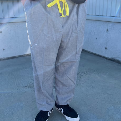 JOHN SOFIA Daisy Slacks (Black, Gray)｜ジョンソフィア デイジー スラックス（ブラック/グレー）