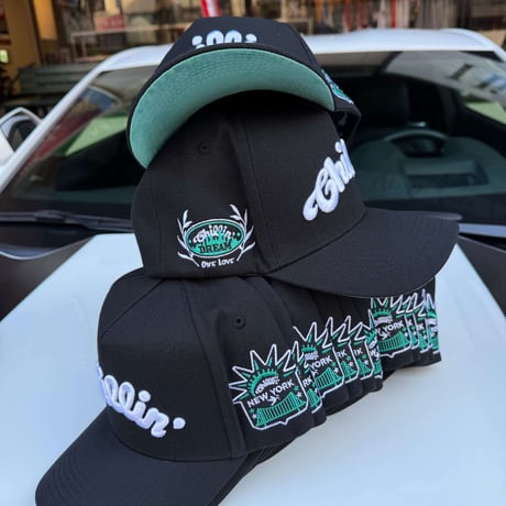 CHILLIN' 5panel Cap New York 3rd (Black / Mint) | チリン ファイブパネル キャップ ニューヨーク サード（ブラック / ミント）