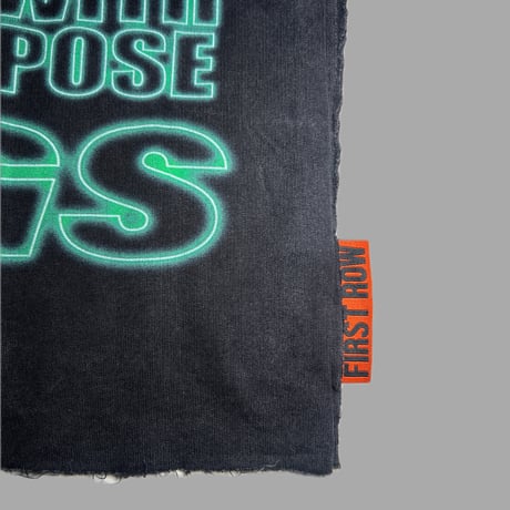FIRST ROW ABOVE ALL THINGS NOCTURNAL FLIGHT CROPPED TEE (Black)｜ファーストロウ アバブ オール フライト クロップド ティー（ブラック）