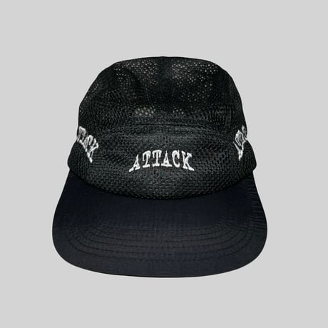 ATTACK ORIGINAL All-Mesh Camp Cap (Black)｜アタック オリジナル オールメッシュ キャンプ キャップ（ブラック）