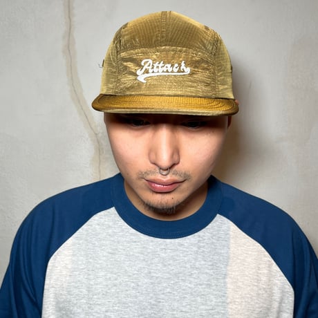 ATTACK ORIGINAL “Attack Sports” Nylon Rip-stop Cap (Olive)｜アタックオリジナル アタックスポーツ　ナイロンリップストップ キャップ（オリーブ）