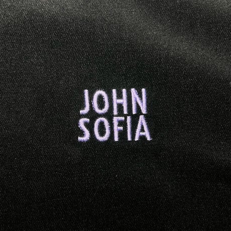 JOHN SOFIA Velour Crewneck (Black&Purple)｜ジョンソフィア ベロア クルーネック（ブラック&パープル)