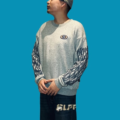 JOHN SOFIA Webby Crewneck Sweat (Heather Gray) / ジョンソフィア ウェビー クルーネック スウェット（ヘザーグレー）