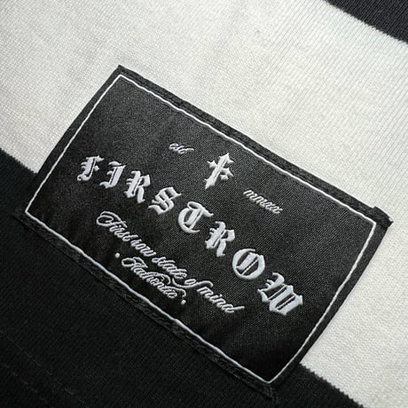 FIRST ROW CLASSIC MONO CLUB POLO SHIRT (Black)｜ファーストロウ クラシック モノ クラブ ポロシャツ（ブラック）