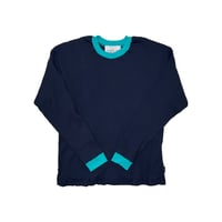 JOHN SOFIA Ringer Rib Knit (Navy) | ジョンソフィア リンガー リブニット（ネイビー)